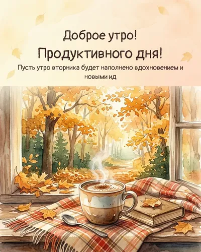 Доброе утро! Продуктивного дня! — morning autumn 13
